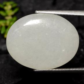 Giadeite Verde chiaro naturale da 13.08 ct, Taglio ovale, Traslucido