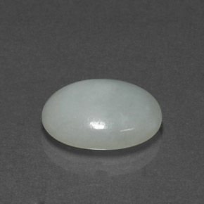 Giadeite naturale verde da 7,49 ct, taglio ovale, opaco