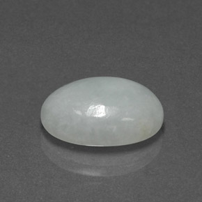 Giadeite naturale verde da 8,44 ct, taglio ovale, opaco