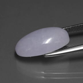 Giadeite naturale blu da 8,65 ct, taglio ovale, opaco