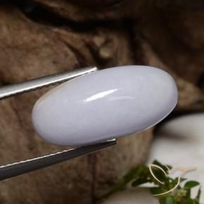 Giadeite Grigio naturale da 10.44 ct, Ovale, Traslucido