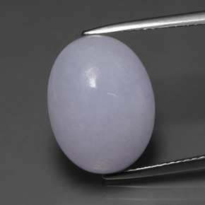 Giadeite naturale blu da 11,64 ct, taglio ovale, traslucido