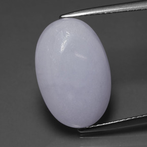 Giadeite naturale blu da 8,74 ct, taglio ovale, traslucido