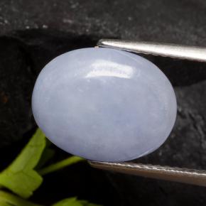 Giadeite Viola chiaro naturale da 5.51 ct, Taglio ovale, Traslucido