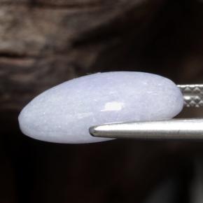 Giadeite naturale viola da 7,19 ct, taglio ovale, opaco