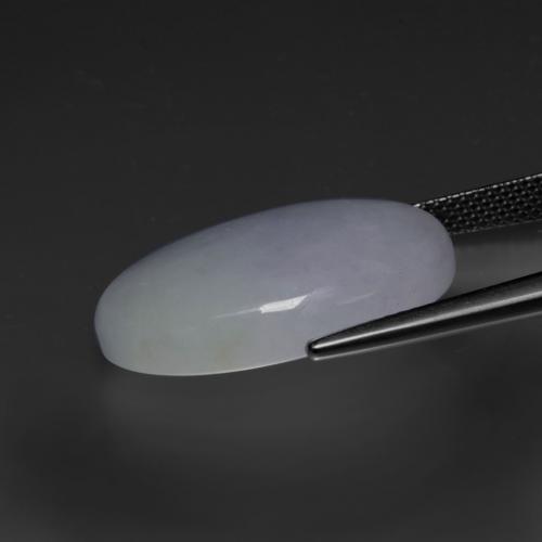 Giadeite naturale viola da 20,43 ct, taglio ovale, opaco
