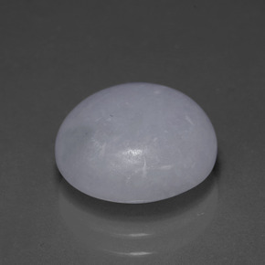 Giadeite naturale blu da 6,78 ct, taglio rotondo, traslucido