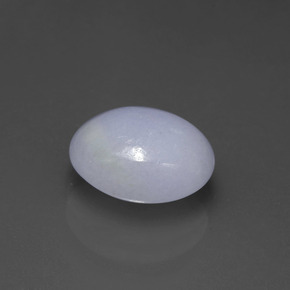 Giadeite naturale blu da 4,07 ct, taglio ovale, opaco