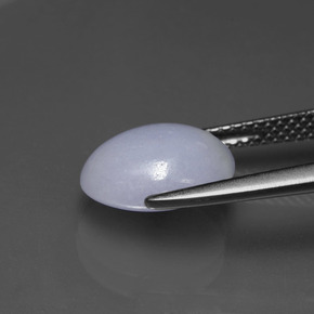 Giadeite naturale blu da 4,07 ct, taglio ovale, opaco