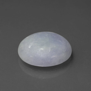 Giadeite naturale blu da 6,53 ct, taglio ovale, traslucido