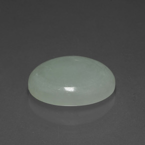 Giadeite naturale verde da 5,28 ct, taglio ovale, traslucido