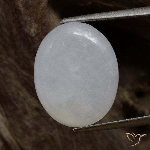 7.87ct Naturale Grigio medio Giadeite, Ovale, Traslucido