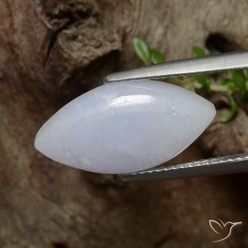 Giadeite Grigio chiaro naturale da 5.79 ct, Taglio marquise, Traslucido