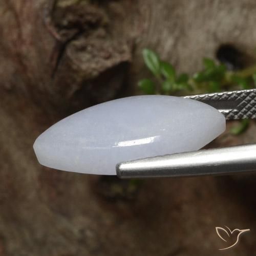 Giadeite Grigio chiaro naturale da 5.79 ct, Taglio marquise, Traslucido