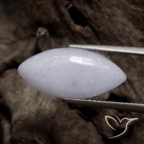 Giadeite Grigio naturale da 4.90 ct, Taglio marquise, Traslucido