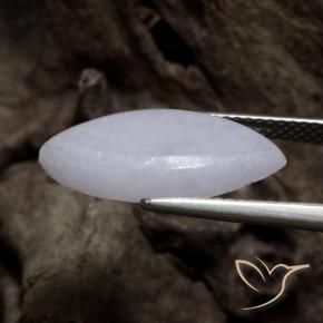 Giadeite Grigio naturale da 4.90 ct, Taglio marquise, Traslucido