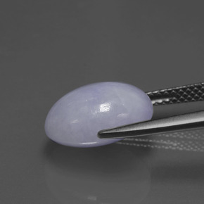 Giadeite Lavanda naturale da 6.57 ct, Taglio ovale, Opaco