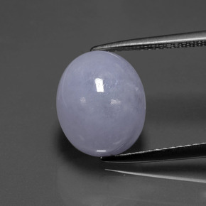 Giadeite naturale blu da 7,88 ct, taglio ovale, opaco