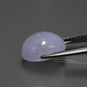 Giadeite naturale blu da 7,88 ct, taglio ovale, opaco