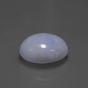Giadeite naturale blu da 6,60 ct, taglio ovale, opaco