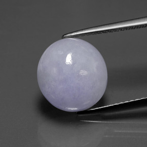 Giadeite naturale blu da 7,70 ct, taglio ovale, traslucido