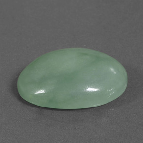 Giadeite Verde naturale da 27.45 ct, Taglio ovale, Traslucido