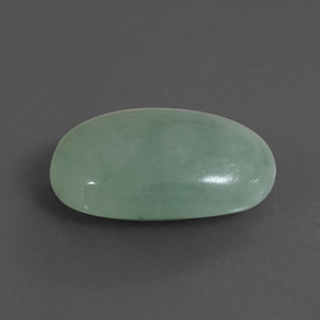 Giadeite naturale verde da 18,38 ct, taglio ovale, traslucido