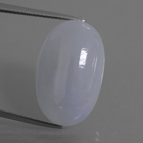 Giadeite naturale blu da 20,87 ct, taglio ovale, traslucido