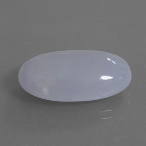 Giadeite naturale blu da 20,87 ct, taglio ovale, traslucido