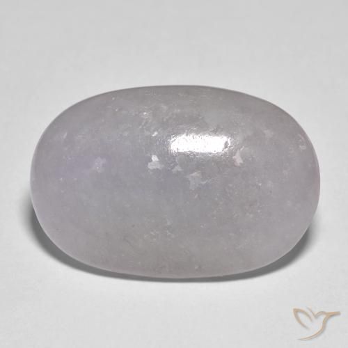 Giadeite Viola chiaro naturale da 17.68 ct, Ovale, Traslucido