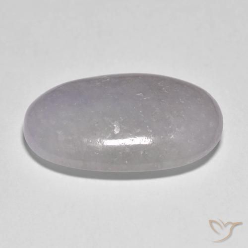 Giadeite Viola chiaro naturale da 17.68 ct, Ovale, Traslucido