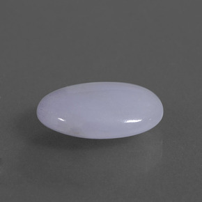 Giadeite naturale blu da 5,72 ct, taglio ovale, traslucido