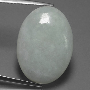 Giadeite Verde naturale da 18.53 ct, Taglio ovale, Traslucido