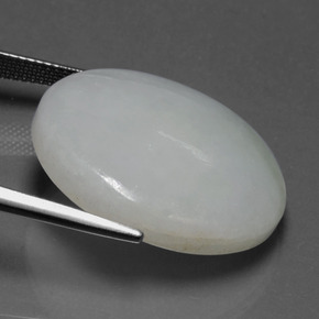 Giadeite Verde naturale da 35.04 ct, Ovale, Traslucido