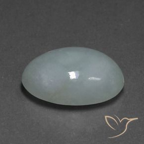 Giadeite Verde medio naturale da 9.73 ct, Ovale, Traslucido