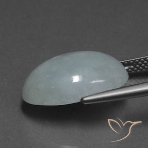 Giadeite Verde medio naturale da 9.73 ct, Ovale, Traslucido