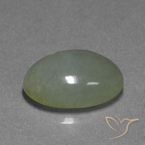 Giadeite Verde caldo naturale da 9.51 ct, Ovale, Traslucido