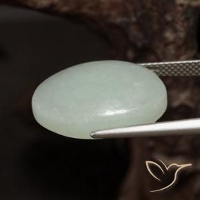 Giadeite Verde chiaro naturale da 16.14 ct, Ovale, Traslucido