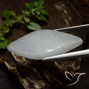 Giadeite Bianco grigio naturale da 6.74 ct, Taglio marquise, Traslucido