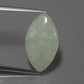 Giadeite Verde naturale da 5.03 ct, Taglio marquise, Traslucido