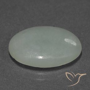 Giadeite Verde medio naturale da 10.18 ct, Ovale, Traslucido