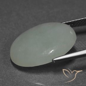 Giadeite Verde medio naturale da 10.18 ct, Ovale, Traslucido