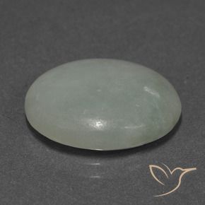 Giadeite Verde medio naturale da 10.08 ct, Ovale, Traslucido