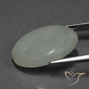 Giadeite Verde medio naturale da 10.08 ct, Ovale, Traslucido