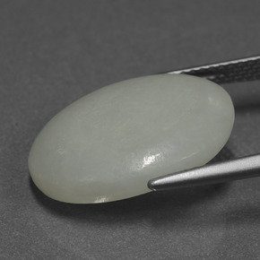 Giadeite Verde naturale da 11.44 ct, Taglio ovale, Traslucido