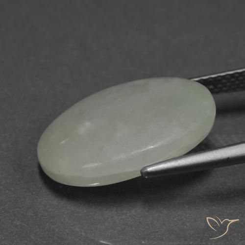 Giadeite Verde medio naturale da 9.31 ct, Ovale, Traslucido