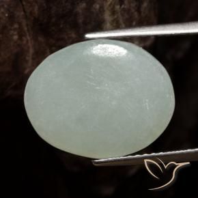 Giadeite Verde chiaro naturale da 6.76 ct, Ovale, Traslucido