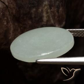 Giadeite Verde chiaro naturale da 6.76 ct, Ovale, Traslucido