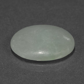 Giadeite naturale verde da 6,67 ct, taglio ovale, traslucido