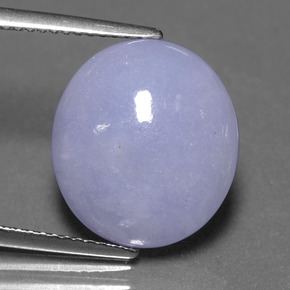 Giadeite naturale blu da 8,93 ct, taglio ovale, traslucido